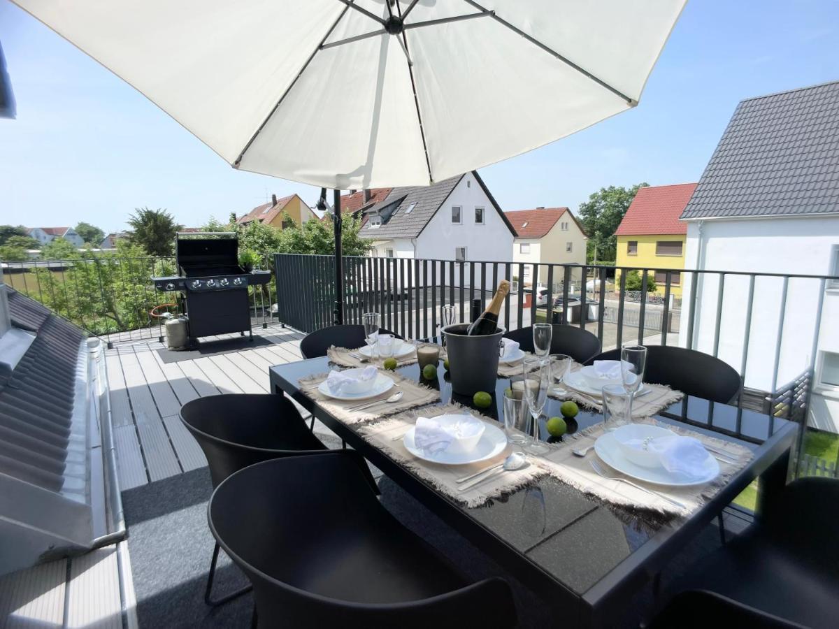 M-Style 04 Apartment Mit Balkon Und Gasgrill, 24H Self-Check-In, Free Parking, Netflix Nürnberg Dış mekan fotoğraf